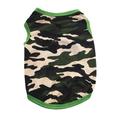 Dog Shirts Pet Shirts Dog T-Shirt Puppy Dog T Shirt Dog Vest Puppy Vest Pet Clothing Puppies Clothes for Small Dogs Doggie Tee Summer Apparel Female Dog Shirt Beach WearÂ¡ (Small Green Camo)