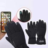 Sehao Gloves Men s Ski Gloves Warm Winter Windproof And Ski Sports Contact Screen Gloves Home & Garden Black L