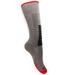 Eurosock Jr. Ski Supreme Socks- 0412J (Grey/Red X-Small)