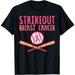 Strike Out Breast Cancer Baseball Fight Awareness Men Women T-Shirt