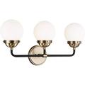 Sea Gull 4487903-848 Cafe Vanity 3-Light 180 Total Watts Brass