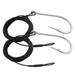 1/0-13/0 Shark Surf Rigs with 9.8ft 49-Strands Steel Leader(380-400Pound) Deep Sea Hooks for Big Fish (7/0-2 Packs)