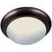 Maxim Essentials 16.5" Wide 3-Light Flush Mount Button Ceiling Light