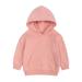 Toddler Boys Hoodies Girls Hoodies Pullover Sweatshirt Children Solid Plus Babies Hooded Color Top Coat Girls Hoodies Tops Pink 4 Years-5 Years