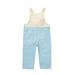 LBECLEY Toddler Boys Girls Denim Patchwork Color Suspenders Sleeveless Romper Jumpsuit with Pocket Baby Bodysuit Pack Blue Size 120 Blue Size 120