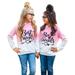 Sweatshirt Baby Toddler Tops Hoodie Friends Ombre Pullover Girls Hoodies Kids Girls Hoodies Tops Pink 10 Years-11 Years