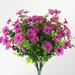 Imitation Blossom Decorative Flower Realistic Design Fake Flowers for Home Wedding Anniversary Party Decor - Cyan