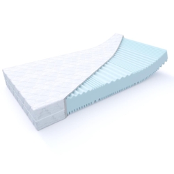 MSS e.K. Aqua Deluxe - 7 Zonen Wellness Kaltschaummatratze Wendematratze 180x140x16 cm H4 / H5