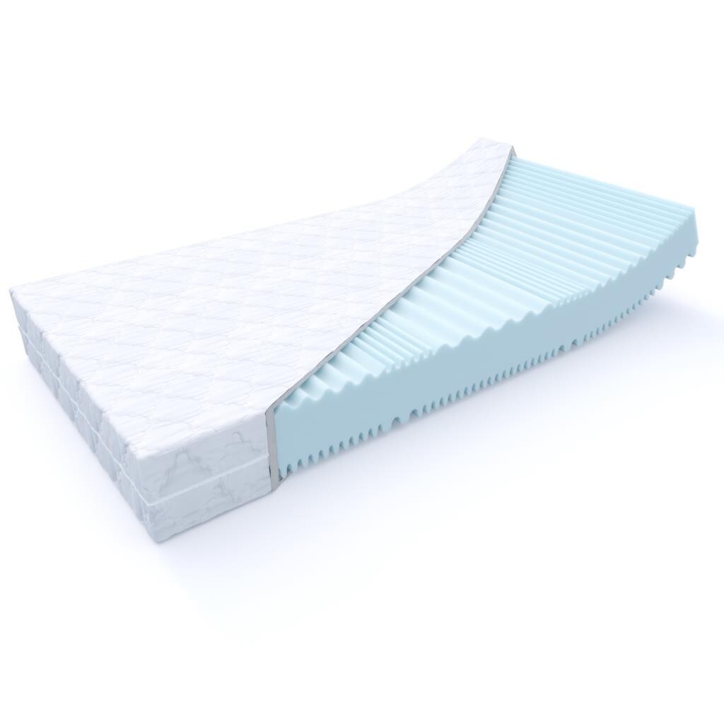 MSS e.K. Aqua Deluxe - 7 Zonen Wellness Kaltschaummatratze Wendematratze 180x70x16 cm H4 / H5