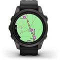 GARMIN EPIX™ PRO (GEN 2) - SAPPHIRE EDITION 42MM Schwarz/Carbongrau Titan DLC mit QuickFit®-Silikon-, Größe - in schwarz