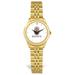 Women's Gold Brown Bears Rolled Link Bracelet Wristwatch