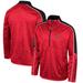 Men's Colosseum Red Maryland Terrapins Marled Half-Zip Jacket