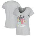 Women's Heather Gray Disney Princess Dreams In Bloom Scoop Neck T-Shirt