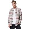 Langarmhemd RUSTY NEAL, Herren, Gr. XL, EURO-Größen, rot (rot, grau), 65% Polyacryl, 20% Polyester, 15% Baumwolle, kariert, casual, Langarm, Hemden, im trendigen Holzfäller-Look