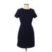 Old Navy Casual Dress Crew Neck Short sleeves: Blue Dresses - Women's Size Medium Petite