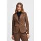 Kurzblazer FRANSA "Fransa Zablazer 2 Blazer" Gr. m, braun (carafe) Damen Blazer