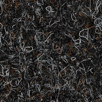 Teppichboden BODENMEISTER "Nadelfilz Bodenbelag Merlin, Made in Netherlands", schwarz (schwarz braun), B:400cm H:5,2mm L:1100cm, Polypropylen, Teppiche, Auslegware Nadelvlies, meliert, strapazierfähig, Breite 200/400 cm Image