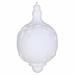 The Holiday Aisle® Flocked Drop Finial Christmas Ornament Plastic in White | 7 H x 7 W x 7 D in | Wayfair 0CE05430739B42AD99E67322EEB0F3A4