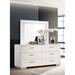 Orren Ellis Vyara Rectangle LED Dresser Mirror in Glossy White | 38 H x 45.6 W x 1.65 D in | Wayfair 1B6898FA4BA64B759DC37F3212F79F57