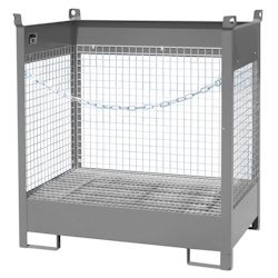 Bauer Fass Stapelpalette FSP 2 D lackiert RAL7005 Mausgrau Umwelt Lagertechnik Image