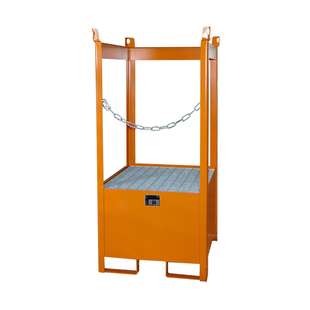 Fass Stapelpalette FSP 1 lackiert RAL2000 Gelborange Umwelt Lagertechnik Image