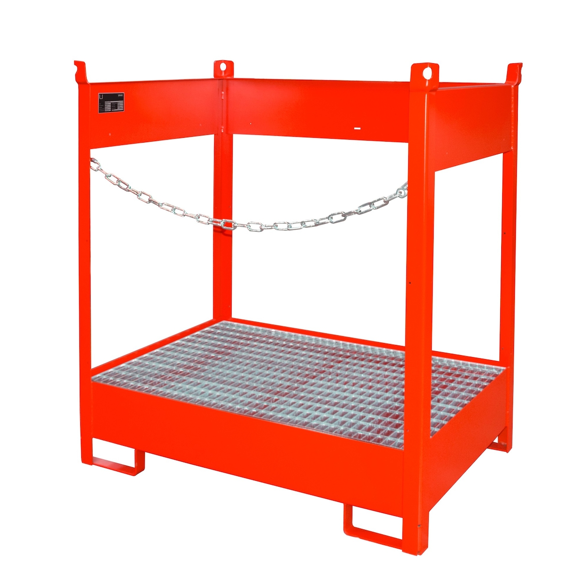 Fass Stapelpalette FSP 2 lackiert RAL3000 Feuerrot Umwelt Lagertechnik Image