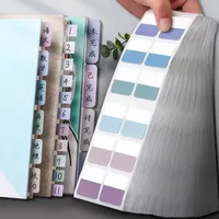 10 blätter Index Aufkleber Morandi Farbe Kategorisiert Label Tag Selbst Klebstoff Marker Papier für
