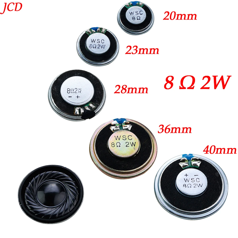Ultradünner Mini-Lautsprecher, 8 Ohm, 2 Watt, 2 W, 8R-Lautsprecher, Durchmesser 20 mm, 23 mm, 28 mm, 36 mm, 40 mm, 2 cm, 2,3 cm, 2,8 cm, 3,6 cm Dicke 5 mm, 4,5 mm Image