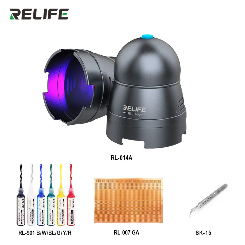 RELIFE RL-014A USB UV Kleber Aushärtung Lampe Tragbare Handy Reparatur Werkzeug Smartphone Grün Öl Heizung Lampe Image