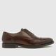 Base London wilson toe cap shoes in brown