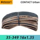 Continental 16 Inch CONTACT Urban 35-349 16x1.35 Black Brown Cream Skin Foldable Bicycle Tire for