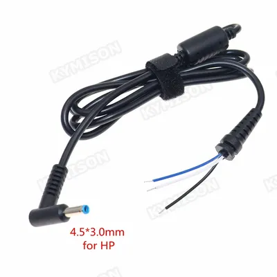4.5x3.0 DC Power Charger Plug Cable Right Angle Connector with pin for Hp Envy Laptop Adapter DC connector 4.5*3.0mm Cable Cord