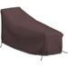 Patio Chaise Lounge Cover 12 Oz Waterproof - 100% Weather Resistant Outdoor Chaise Cover PVC Coated With Air Pockets And Drawstring For Snug Fit (86 W X 36 D X 32 H Coffee)