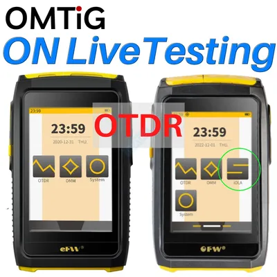 OMTiG-Mini OTDR Active Fiber Live Test 1550nm 20dB OFW Réflectomcirculation optique Écran