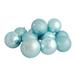 12ct Shatterproof Mermaid Blue 4-Finish Christmas Ball Ornaments 4" (100mm)