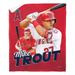 MLB Player Los Angeles Angels Mike Trout Double Silk Touch Sherpa Throw