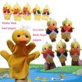 Mini marionnettes à doigts pour bébé cinq petits canards animaux en peluche dessin animé poupée