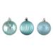 100ct Baby Blue 3-Finish Shatterproof Christmas Ball Ornaments 2.5" (60mm)