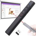 ZIQIAN Presentation Clicker with Red Pointer for Cats 100FT USB Presentation Remote Control Volume Control Hyperlink Wireless Presenter Remote Slide PowerPoint Clicker for Mac/Win/Computer/Laptop