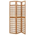 Irfora 3-Panel Room DividerTrellis Solid Fir Wood 47.6 x71.1