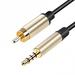 Digital Coaxial Audio Video Cable HDTV Stereo Spdif Rca To 3.5mm Male Jack Plug Line for TV Amplifier