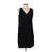 Old Navy Casual Dress - Shift V Neck Sleeveless: Black Print Dresses - Women's Size Large