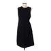 Reiss Cocktail Dress - A-Line High Neck Sleeveless: Black Print Dresses - Women's Size 6