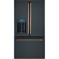 Café 36" French-Door 22.1 cu. ft. Smart Refrigerator w/ Hot Water Dispenser, Copper in Black/Brown | Wayfair CYE22TP3MD1_CXLB3H3PMCU