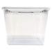 Homz 56 qt Plastic Storage Tote Plastic in White | 12.25 H x 16.13 W x 23.5 D in | Wayfair 3256CLWHDC.02