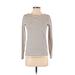 J.Crew Factory Store Long Sleeve T-Shirt: Ivory Tops - Women's Size 2X-Small