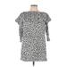 Zara Casual Dress - Mini High Neck Short sleeves: Black Dresses - New - Women's Size Medium