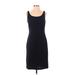 Jessica Howard Casual Dress - Sheath Scoop Neck Sleeveless: Black Solid Dresses - Women's Size 6