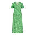 Object Damen Elise S/S Long Wrap Dress Noos Kleid, Fern Green, 34 EU