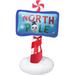 Fraser Hill Farm 6-Ft. Tall Prelit North Pole Sign Inflatable